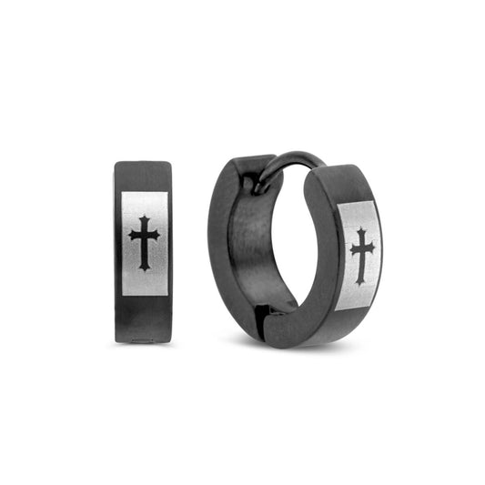 Earrings Frank 1967 7FE-0002 Black Men