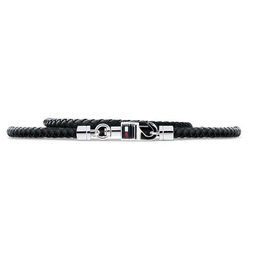 Men's Bracelet Tommy Hilfiger 2701063 Sterling silver 925 Black