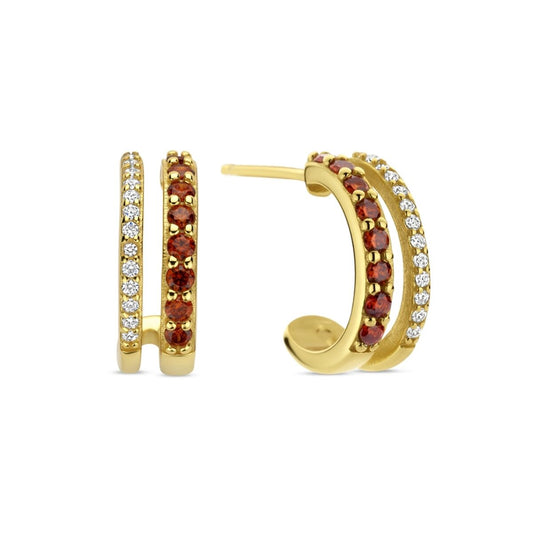 Ladies' Earrings New Bling 9NB-1577 Golden