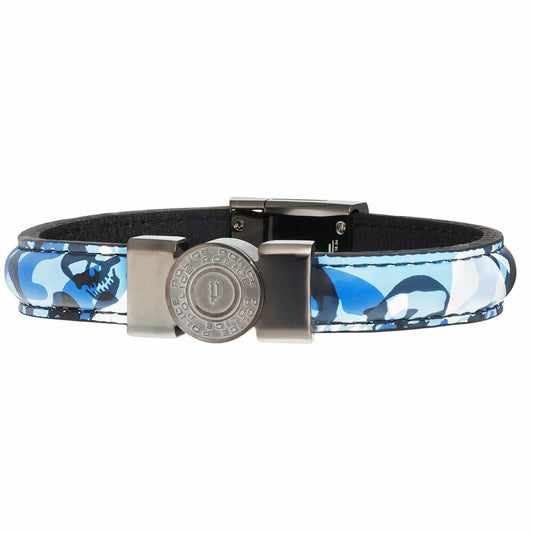 Men's Bracelet Police PJ25556BLU03L Leather 21 cm