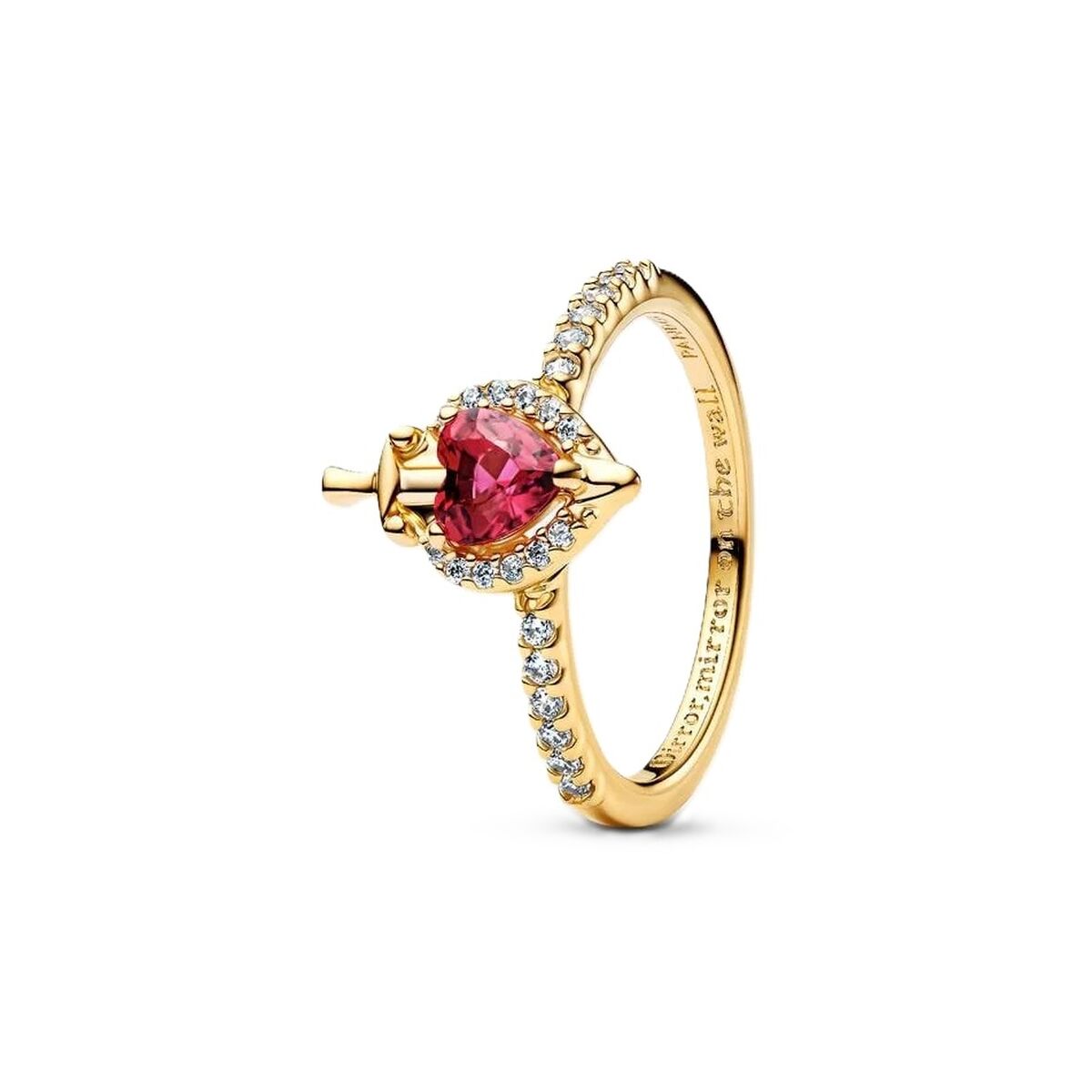 Ladies' Ring Pandora 163422C01-52 Golden Pink