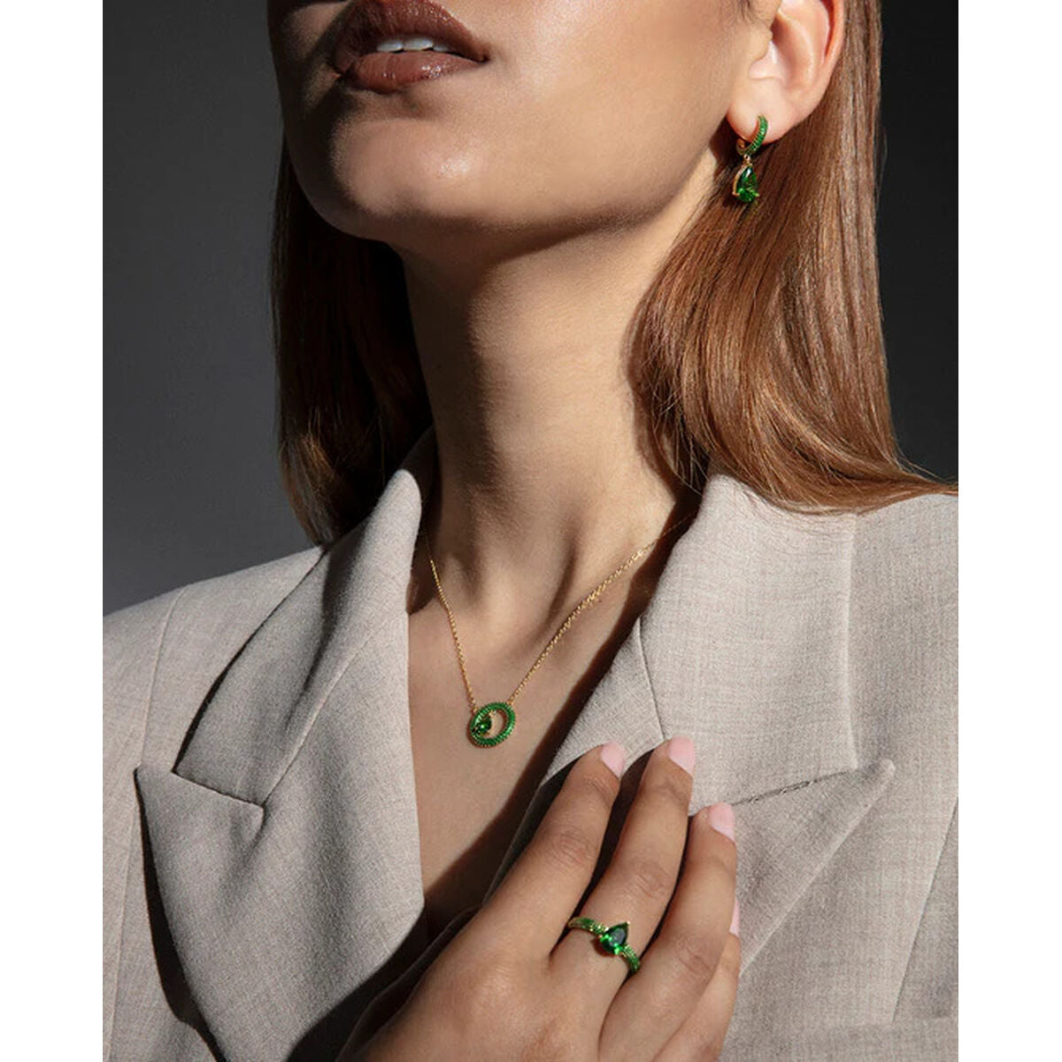 Ladies' Ring Viceroy 15122A014-32 Golden Green 14