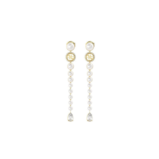 Ladies' Earrings Guess JUBE05578JWYGT-U White Golden