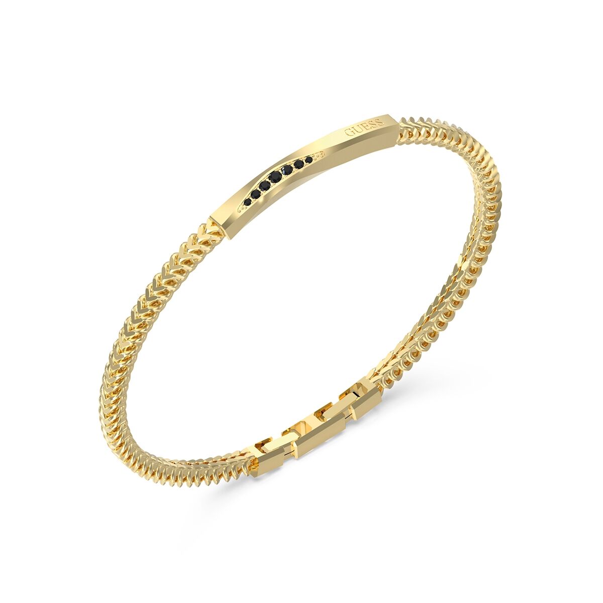 Men's Bracelet Guess JUMB05102JWYGS Blue Golden