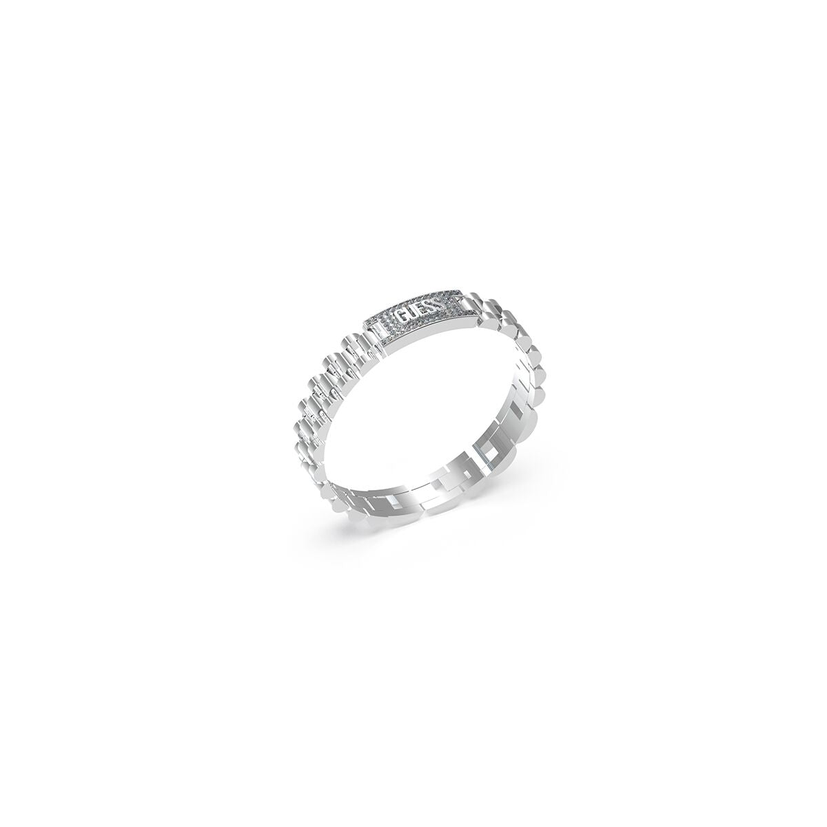 Ladies' Ring Guess JUMB03200JWSTT-U Silver