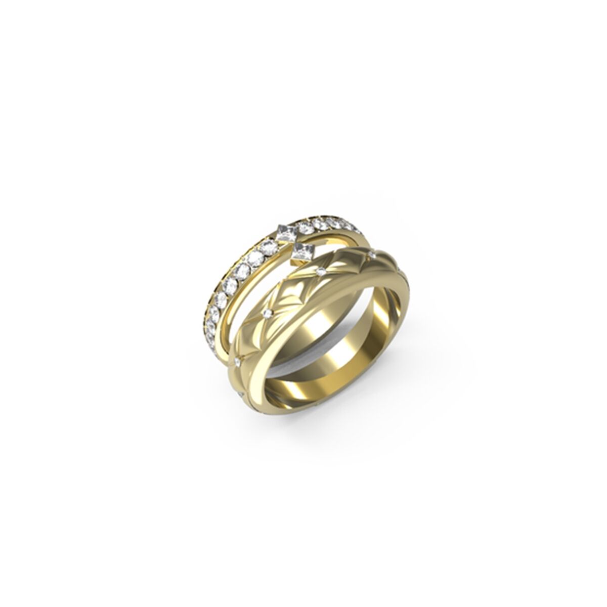 Ladies' Ring Guess JUBR04586JWYG56 Golden 16
