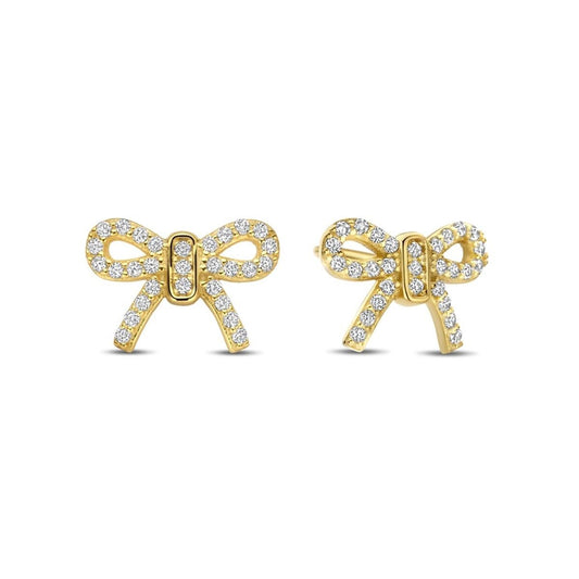Ladies' Earrings New Bling 9NB-1551 Golden