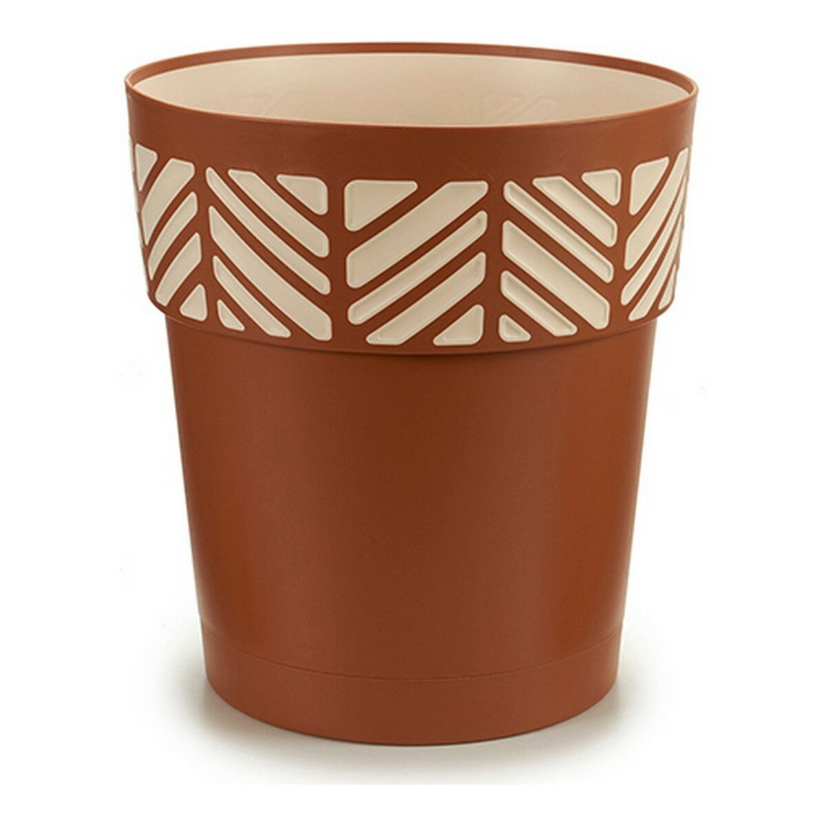 Planter Stefanplast Brown Beige Terracotta Plastic 29 x 29 x 29 cm