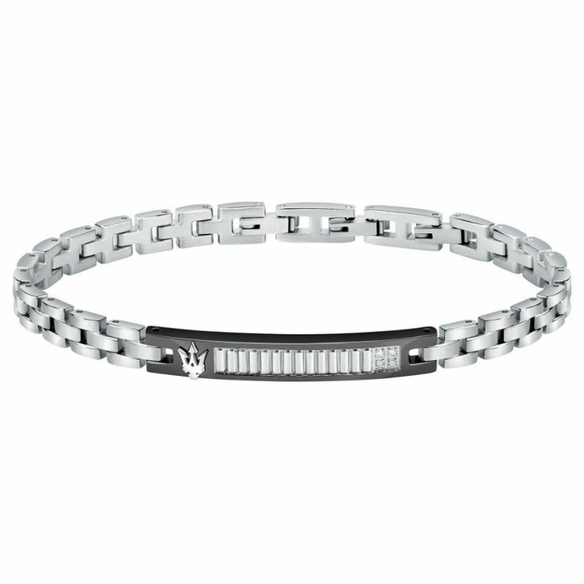 Men's Bracelet Maserati Stainless steel 21,5 cm Silver