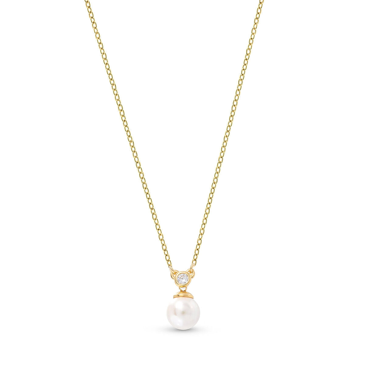 Ladies' Necklace Majorica 15304.01.1.N37.000.1 Golden