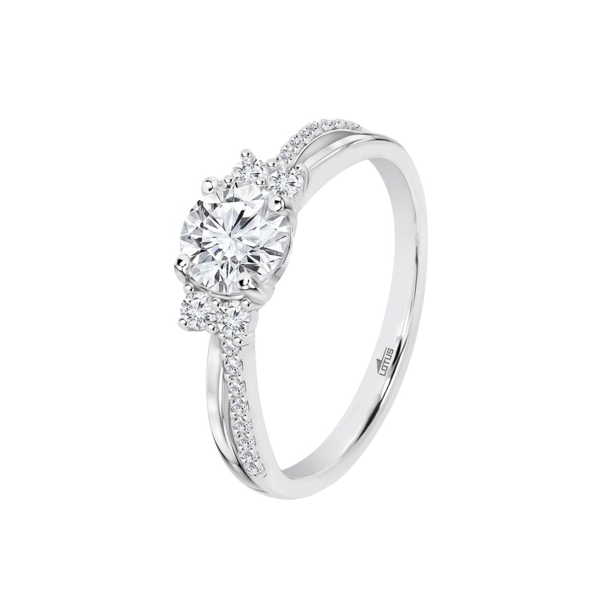 Ladies' Ring Lotus LP3786-3/114 14 Silver