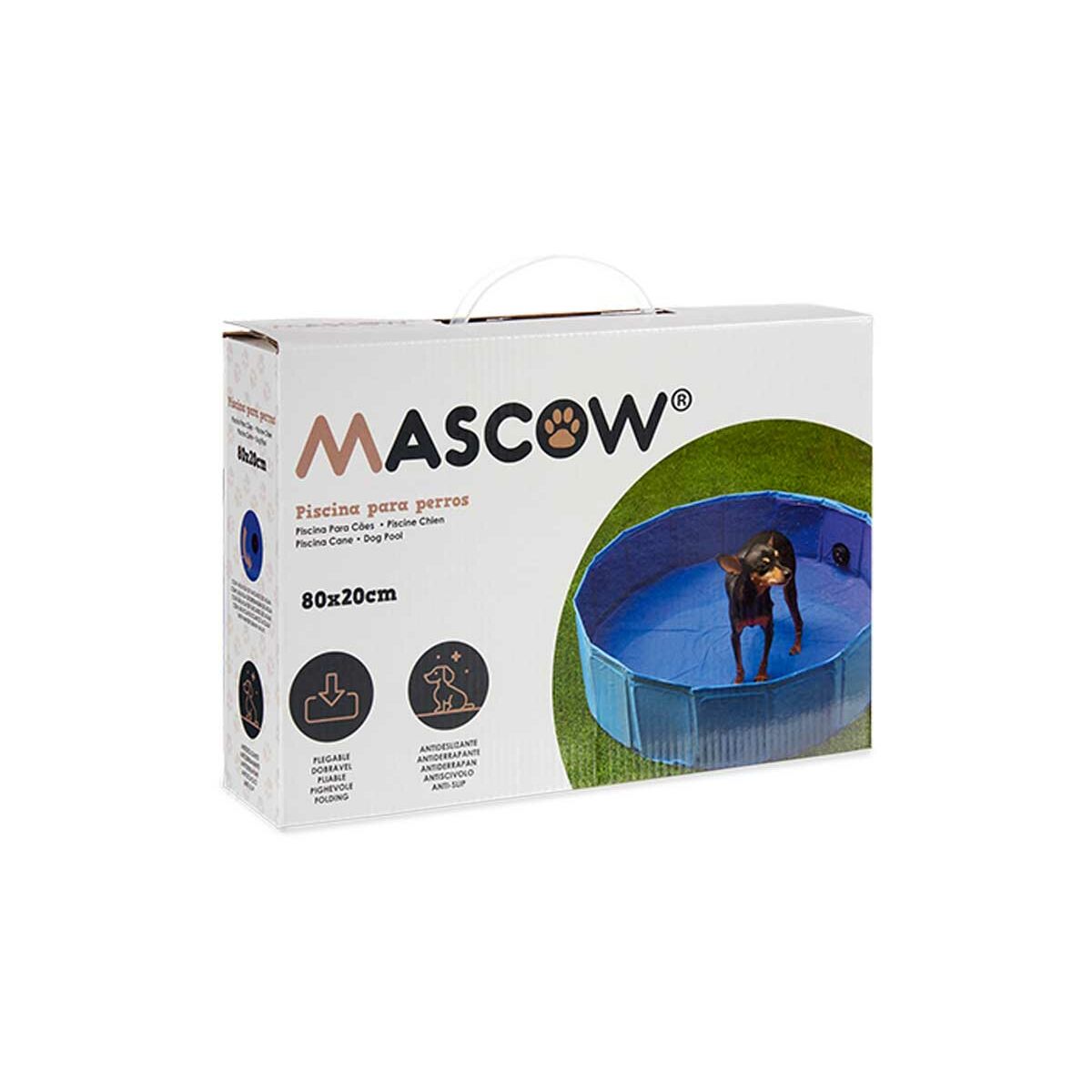Removable pool Mascow Blue 80 x 20 x 80 cm Pets