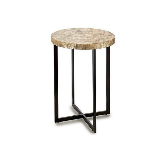 Side table Gift Decor BIG-S3603659 White Beige Golden 45 x 62 x 45 cm