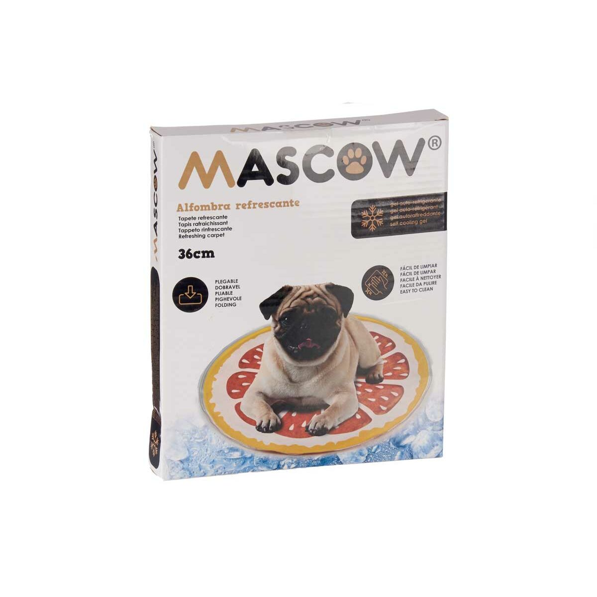 Refreshing Pet Mat Mascow Yellow Orange 35 x 1 x 35 cm