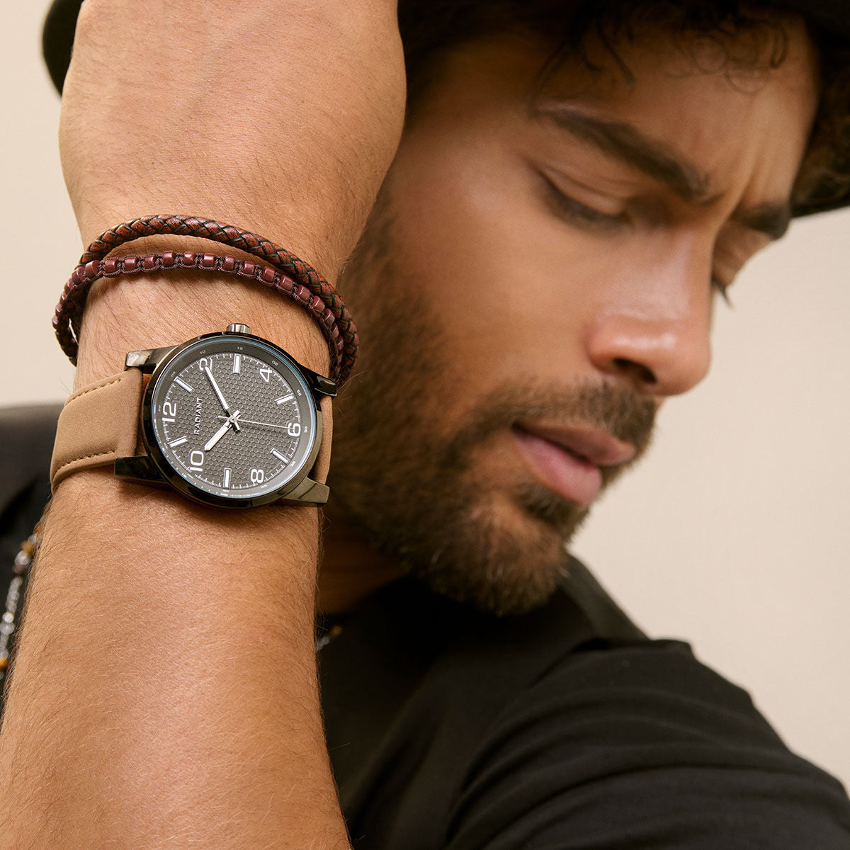 Men's Bracelet Radiant RH000317 Brown