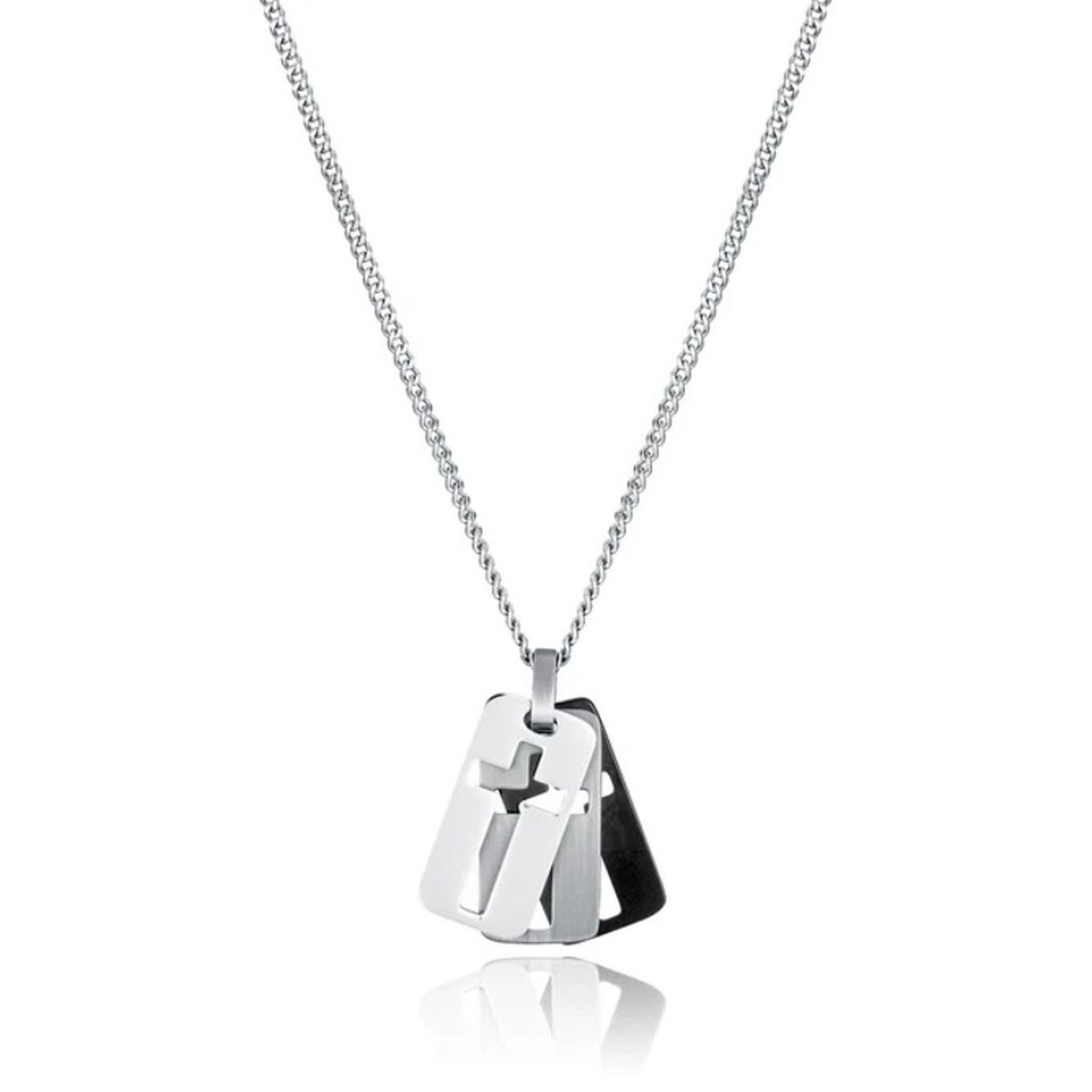 Men's Pendant Viceroy 75377C01019 Silver Black
