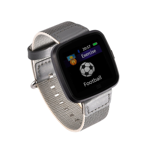 DTNO.1 G12 1.3 inches OLED Color Screen Smart Bracelet IP67 Waterproof, Nylon Watchband, Support Call Reminder /Heart Rate Monitoring /Sedentary Reminder /Multi-sport Mode