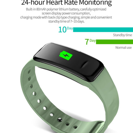CHIGU C1Plus Fitness Tracker 0.96 inch IPS Screen Smartband Bracelet, IP67 Waterproof, Support Sports Mode / Blood Pressure / Sleep Monitor / Heart Rate Monitor / Fatigue Monitor / Sedentary Reminder