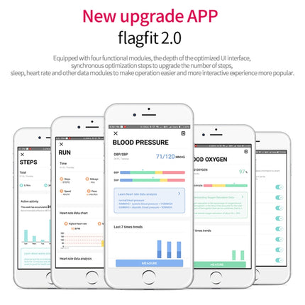 CHIGU C1Plus Fitness Tracker 0.96 inch IPS Screen Smartband Bracelet, IP67 Waterproof, Support Sports Mode / Blood Pressure / Sleep Monitor / Heart Rate Monitor / Fatigue Monitor / Sedentary Reminder