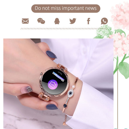 AK15 Fashion Smart Female Bracelet, 1.08 inch Color LCD Screen, IP67 Waterproof, Support Heart Rate Monitoring / Sleep Monitoring / Remote Photography
