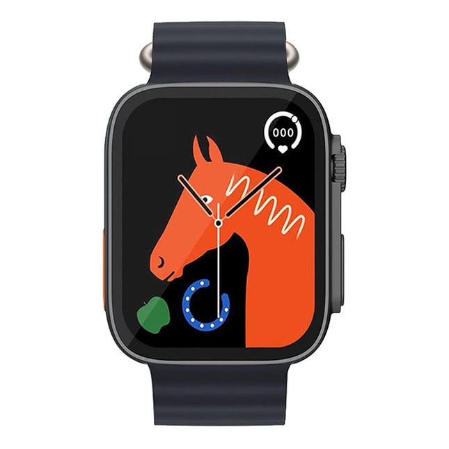 T800 Ultra 1.99 inch Ocean Silicone Band Smart Watch Support Heart Rate / ECG