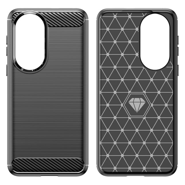 Brushed Texture Carbon Fiber TPU Case