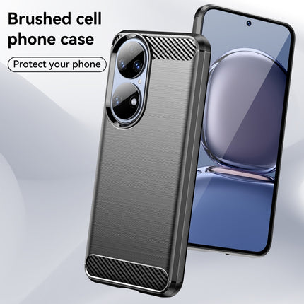 Brushed Texture Carbon Fiber TPU Case