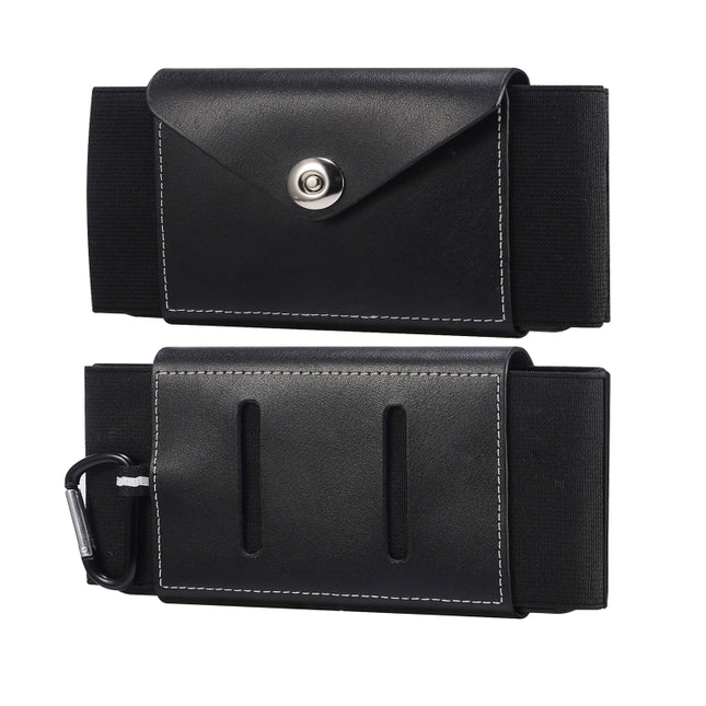 Ultra-thin Elasticity Mobile Phone Leather Case Waist Bag