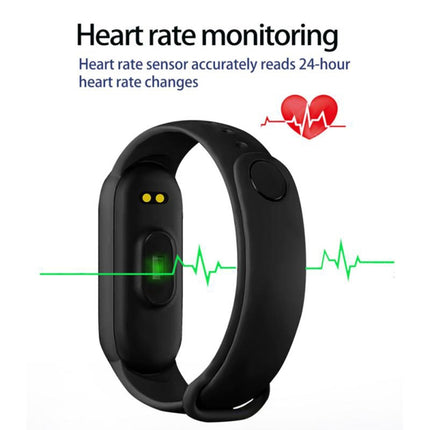 1M7 Sports Smart Bracelet, Support Heart Rate Monitoring & Blood Pressure Monitoring & Sleep Monitoring & Sedentary Reminder