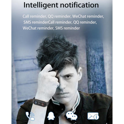 1M7 Sports Smart Bracelet, Support Heart Rate Monitoring & Blood Pressure Monitoring & Sleep Monitoring & Sedentary Reminder