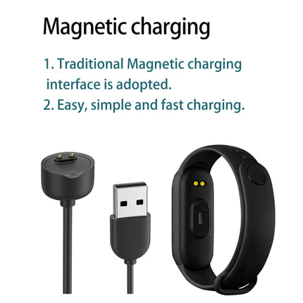 1M7 Sports Smart Bracelet, Support Heart Rate Monitoring & Blood Pressure Monitoring & Sleep Monitoring & Sedentary Reminder