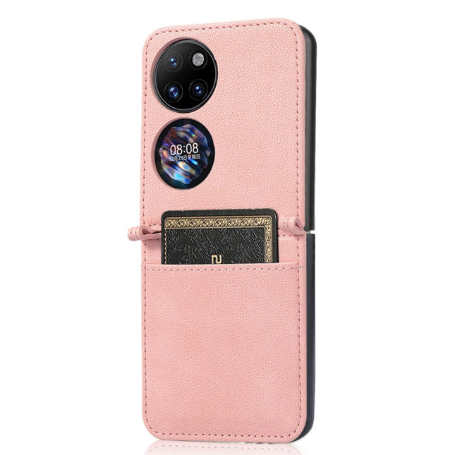 Lambskin Texture Card Folding Phone Case