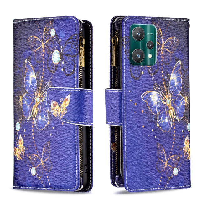 Colored Drawing Pattern Zipper Horizontal Flip Leather Phone Case with Holder & Card Slots & Wallet