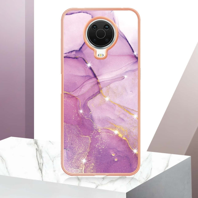 Electroplating Marble Pattern Dual-side IMD TPU Phone Case