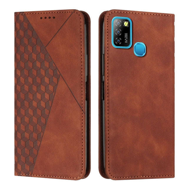 Diamond Splicing Skin Feel Magnetic Leather Phone Case