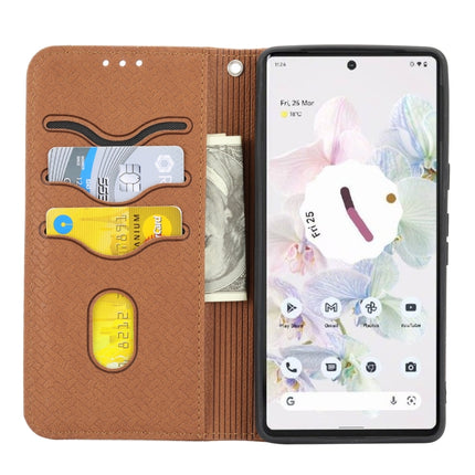 Woven Texture Stitching Magnetic PU Leather Phone Case