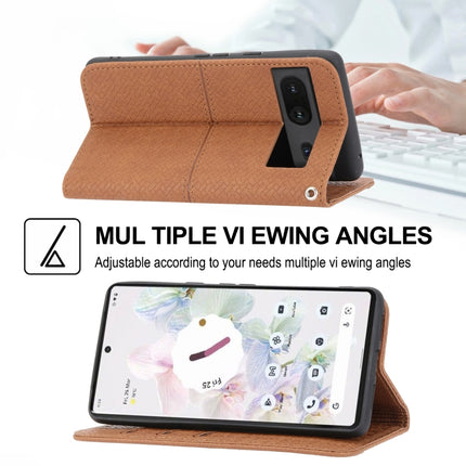 Woven Texture Stitching Magnetic PU Leather Phone Case