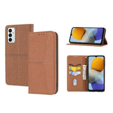 Woven Texture Stitching Magnetic PU Leather Phone Case