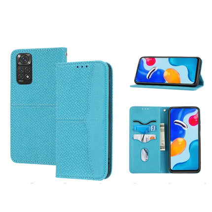 Woven Texture Stitching Magnetic PU Leather Phone Case