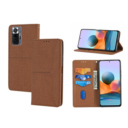 Woven Texture Stitching Magnetic PU Leather Phone Case