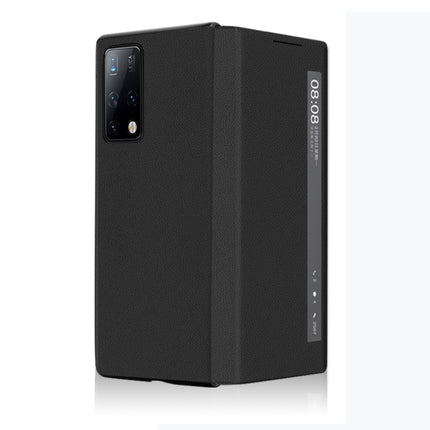 Leather Texture Horizontal Flip Phone Case with Smart Touch Call Display ID