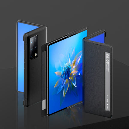 Leather Texture Horizontal Flip Phone Case with Smart Touch Call Display ID