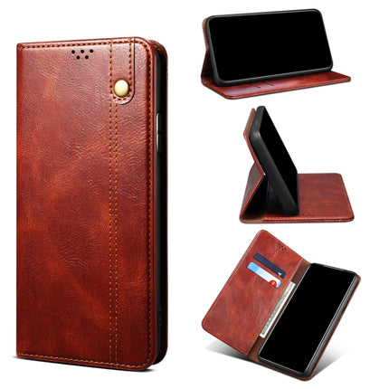 UItra Simple Wax Crazy Horse Texture Leather Phone Case