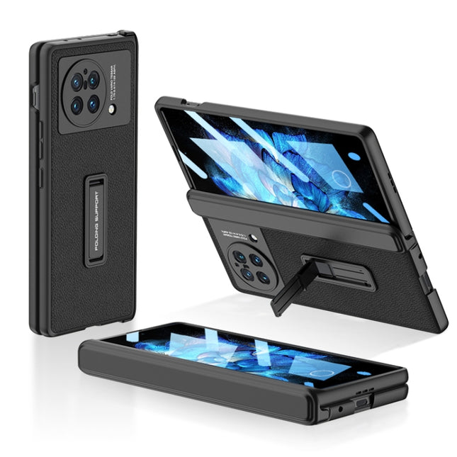 GKK Magnetic Hinge Flip Leather Phone Case with Holder