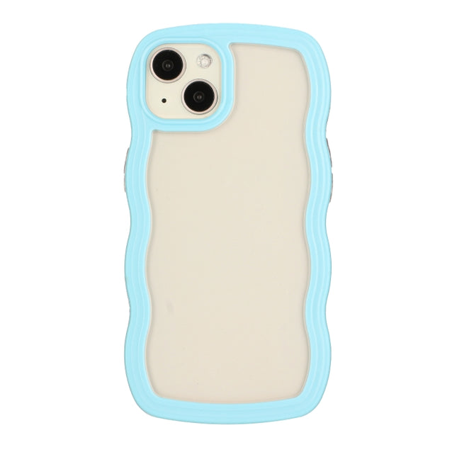 Candy Color Wave TPU Clear PC Phone Case