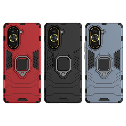 Shockproof PC + TPU Protective Phone Case with Magnetic Ring Holder