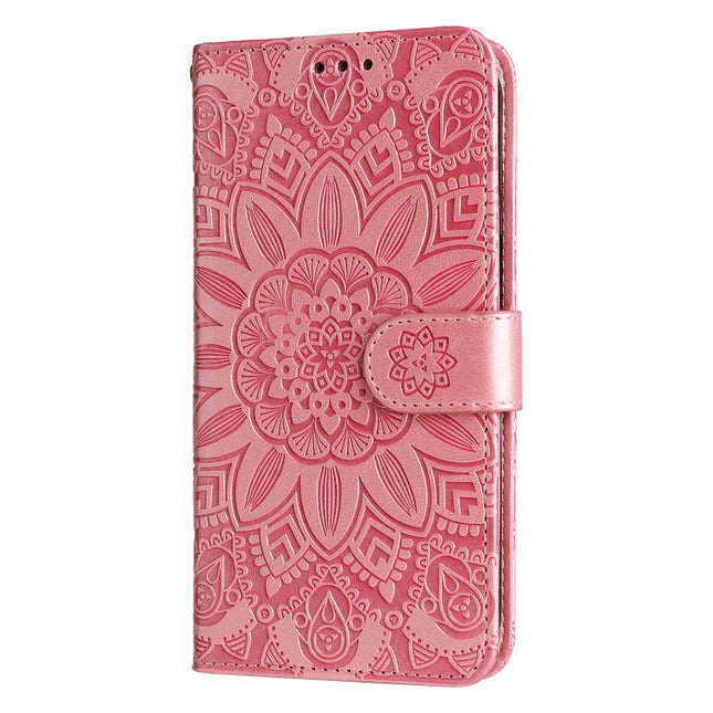 Embossed Sunflower Leather Phone Case, For Xiaomi 12 Lite, For Xiaomi 12 Pro, For Xiaomi 12 / 12X, For Xiaomi Poco M3 / Redmi 9T / Redmi 9 Power, For Xiaomi Poco X3 NFC