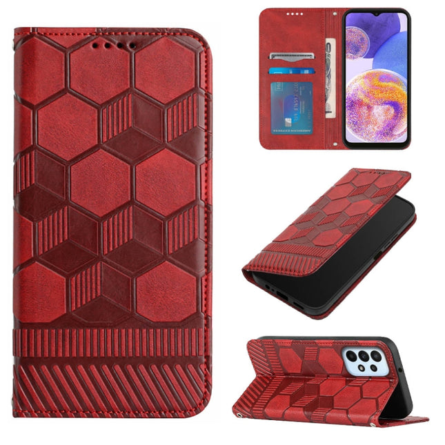 Football Texture Magnetic Leather Flip Phone Case