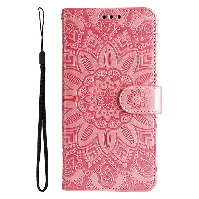 Embossed Sunflower Leather Phone Case, For Xiaomi Redmi K40S / Poco F4, For Xiaomi Redmi Note 11T Pro/Poco X4 GT, For Infinix Hot 12, For Infinix Hot 12 Play, For Infinix Smart 6