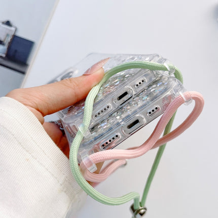 Lanyard Glitter Epoxy Clear Phone Case